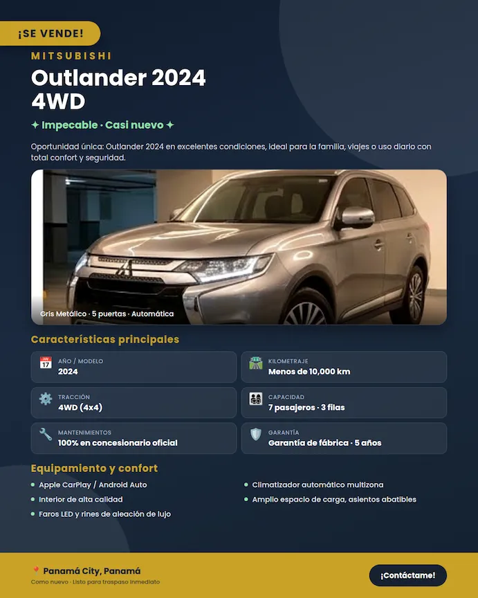 Imagenes del auto